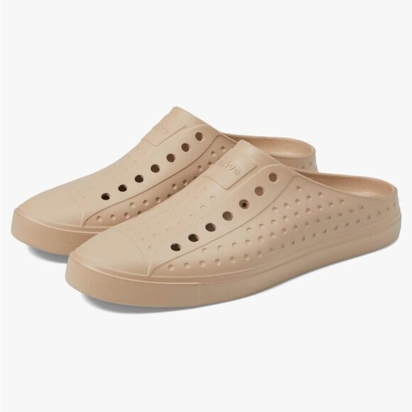 Native Unisex Jefferson Sugarlite Clog // Flax Tan - Picture 1 of 6